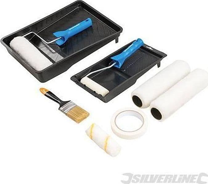 Set pennello e rullo 11 pezzi per decoratori Silverline