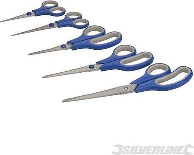 Set di forbici in plastica Silverline 5 pezzi