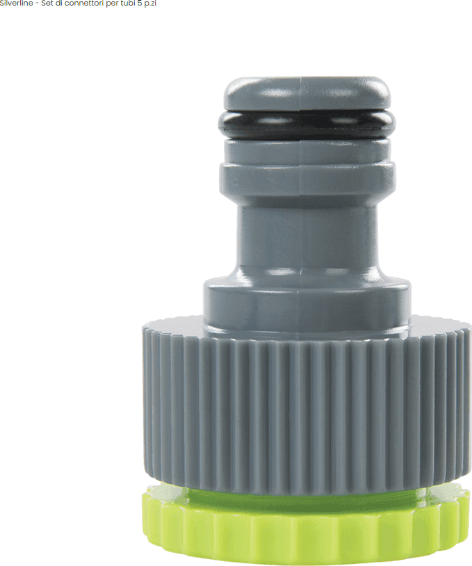 Set di connettori per tubi da giardino Silverline 5 pezzi Silverline