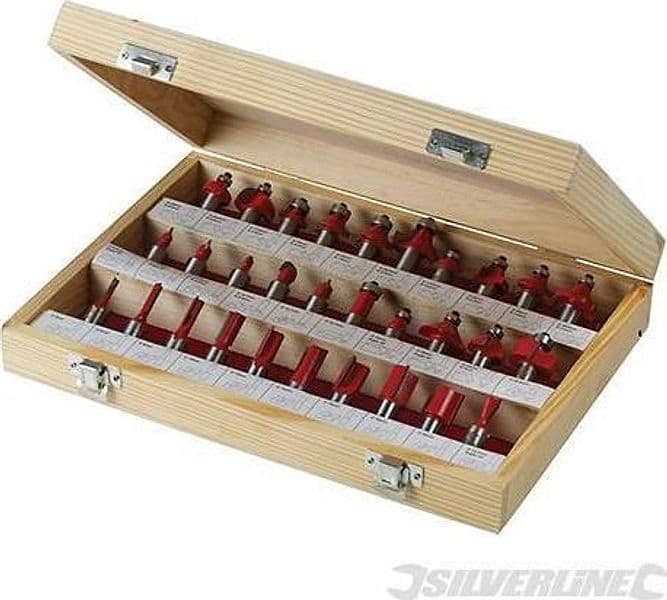 Set di frese TCT 1/2" in acciaio temprato e varie funzioni super offerta silverline