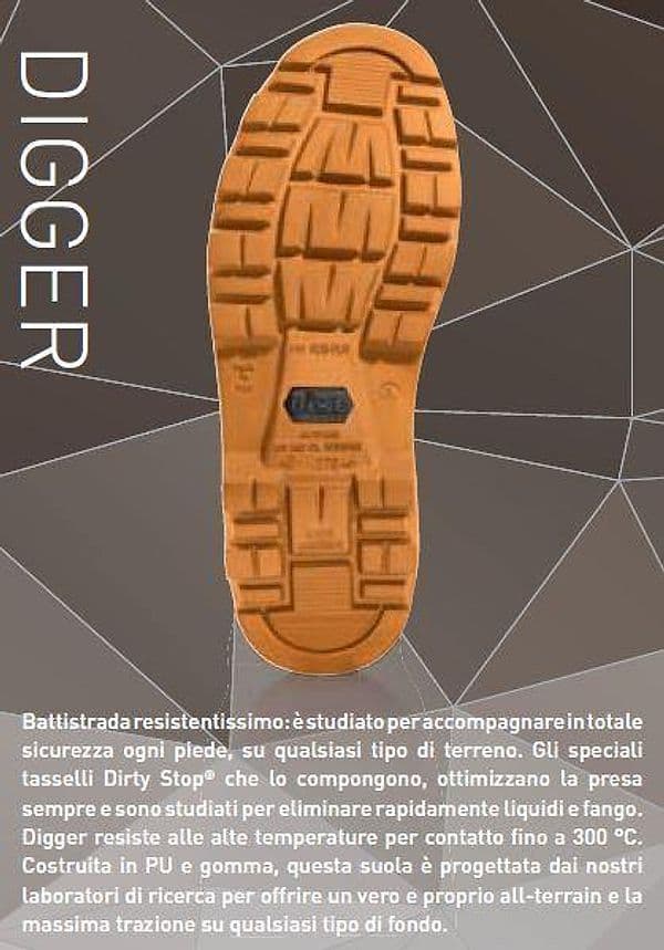 Scarpe antinfortunistiche in pelle 2 colori misure da 38 a 47 DIKE Digger Dint H S3 Dike