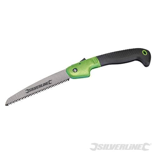 Sega pieghevole da potatura a tripla azione lama di 180 mm Silverline