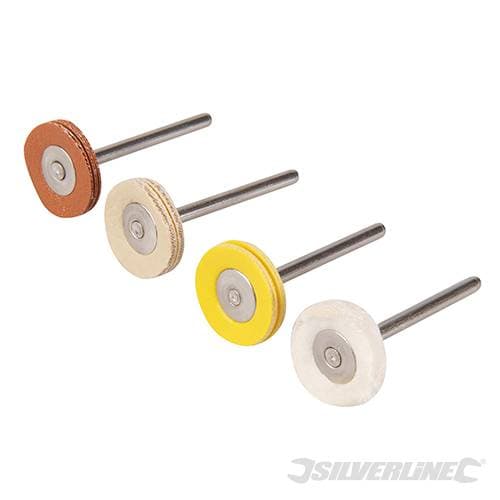 Set 4pz di mole per Lucidatura da 20mm Silverline