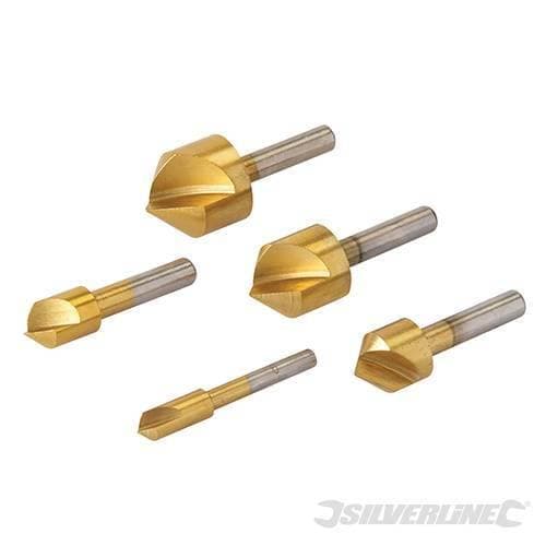 Set di accecatoi in acciaio con rivestimento in titanio Silverline