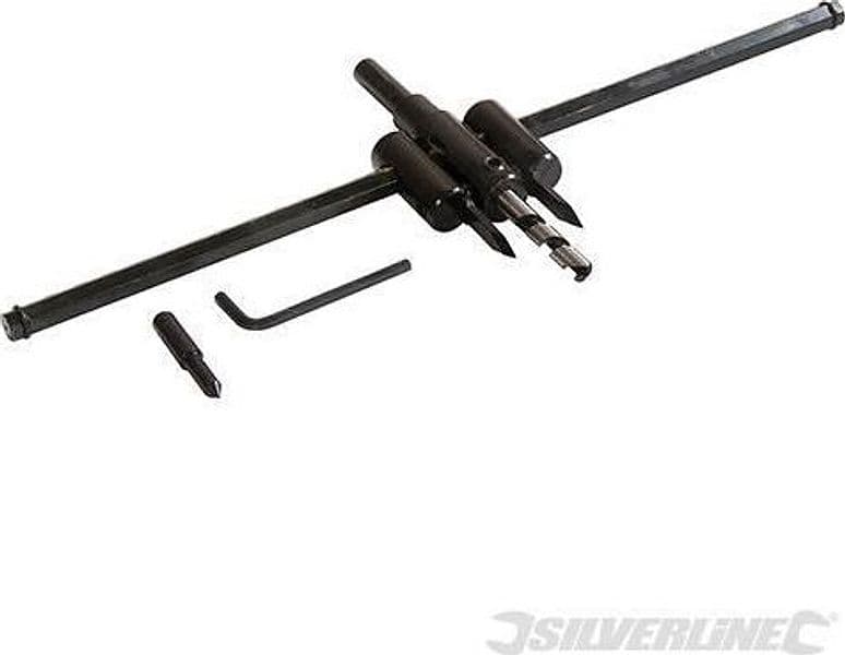 Sega a tazza regolabile per fori in legno cartongesso plastica Silverline Silverline