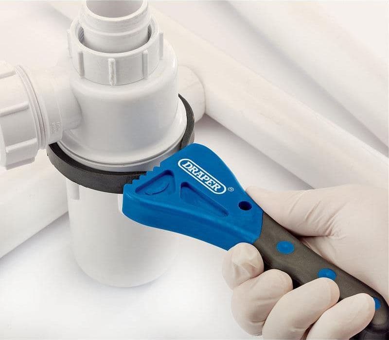 Set di Due chiavi a Nastro per Allentare Filtri Tubi in Plastica Sanitari Tappi Draper tools