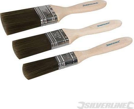Set di 3 Pennelli Sintetici Premium Advanced per Vernici a Base Olio e Emulsioni