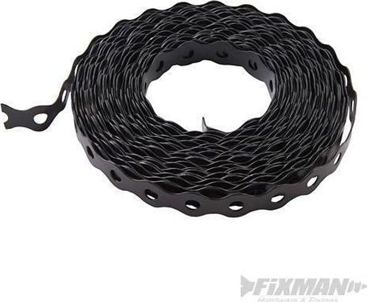 Rotolo di nastro di montaggio preforato nero Fixman