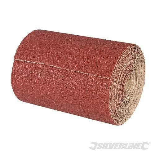 Rotolo di carta abrasiva in ossido di alluminio per levigatrici a palmo a mano 10m silverline Silverline