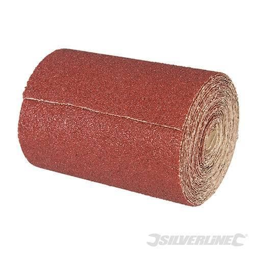 Rotolo di carta abrasiva in ossido di alluminio per levigatrici a palmo a mano 10m silverline Silverline