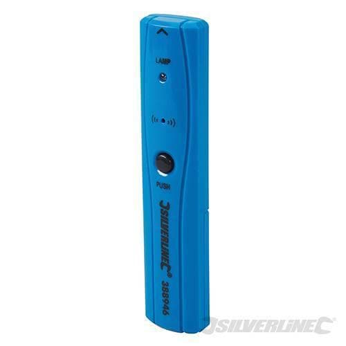 Rilevatore tascabile di fili conduttori LED audio clip 2 x AAA Silverline