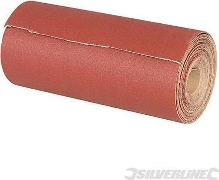 Rotolo di carta abrasiva in ossido di alluminio per levigatrici a palmo a mano 50m prezzo Silverline