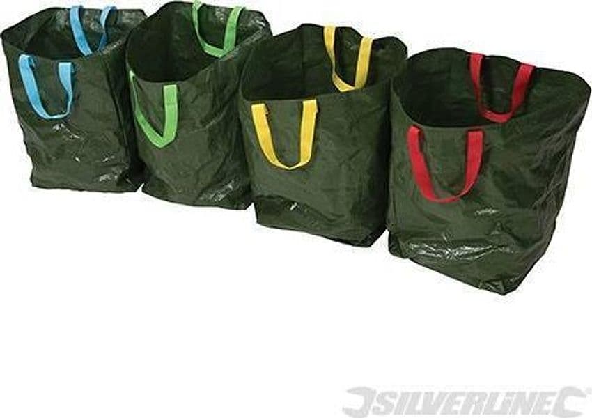 Sacchetti per riciclaggio generale colorati cuciture doppie 4 p.zi Silverline