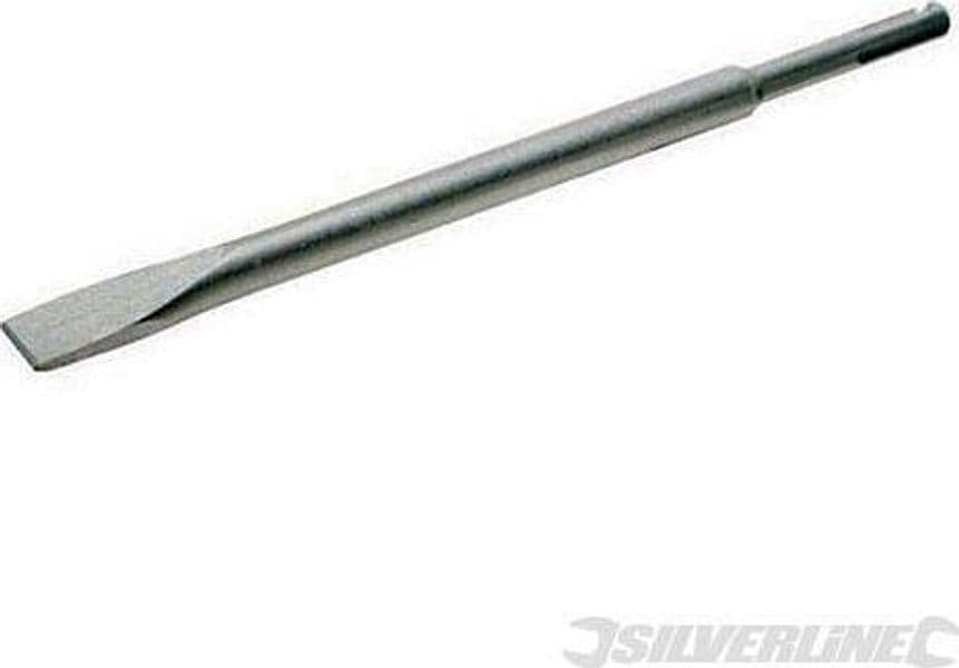 Scalpello SDS Plus in acciaio temprato con finitura gambo tondo silverline offerta Silverline