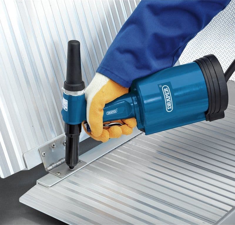 Rivettatrice professionale per officine ad aria compressa, ottima per lattonieri e cartongessisti Eternal Brico
