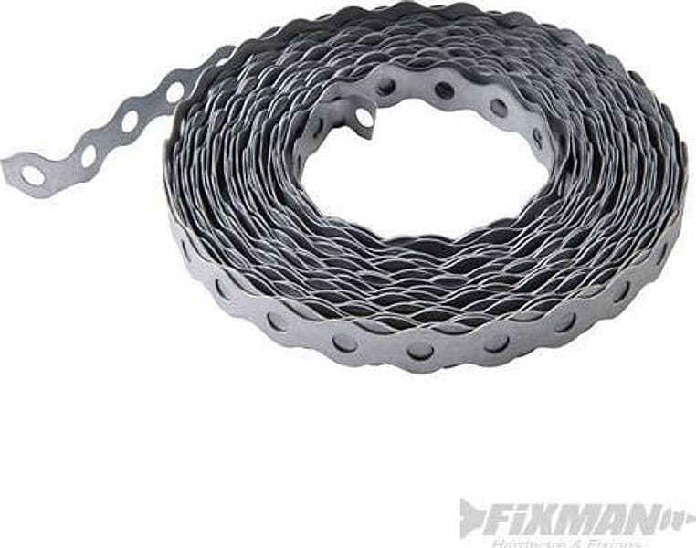 Rotolo di nastro di montaggio preforato zincato Fixman