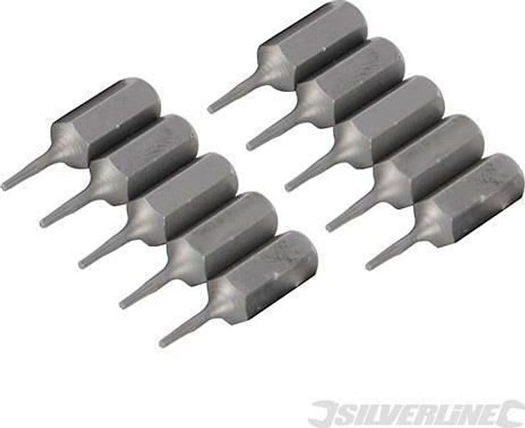 Punte in acciaio cromo vanadio con codolo esagonale 1/4 a taglio - PH - PZ - esagonale - T Silverline