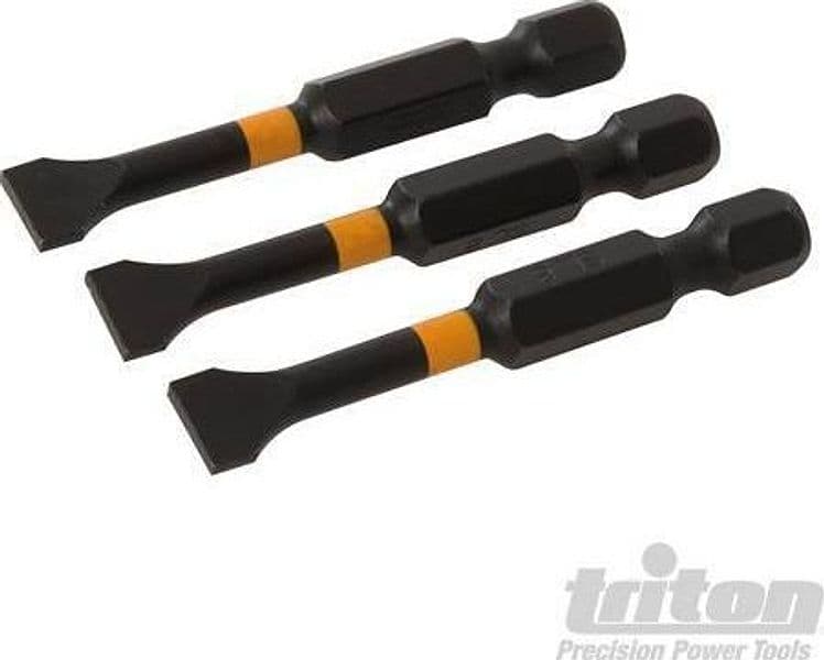 Punte da impatto a taglio per cacciavite avvitatori elettrici trapani 3pz Triton Triton