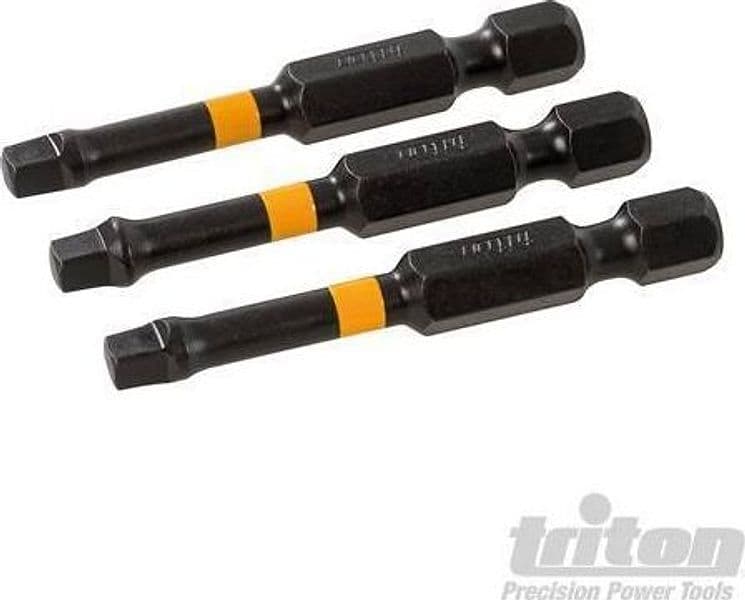 Punte da impatto a taglio per cacciavite avvitatori elettrici trapani 3pz Triton Triton