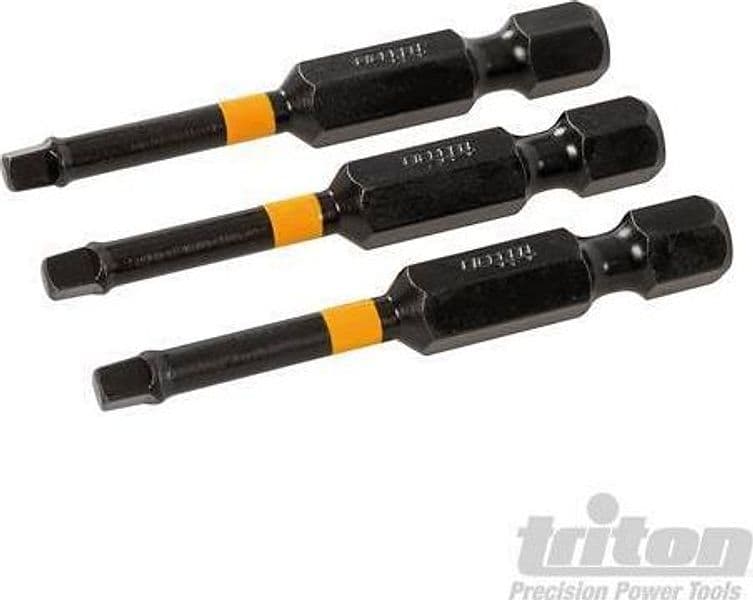 Punte da impatto a taglio per cacciavite avvitatori elettrici trapani 3pz Triton Triton