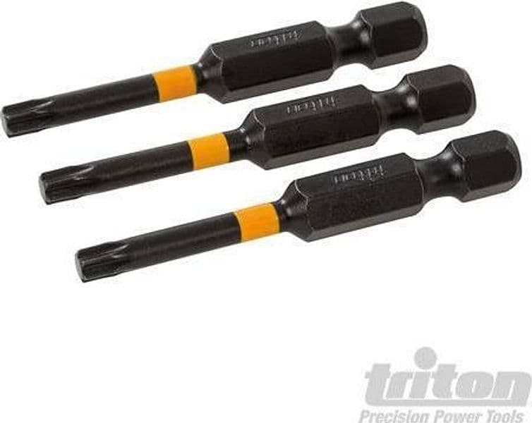 Punte da impatto a taglio per cacciavite avvitatori elettrici trapani 3pz Triton Triton