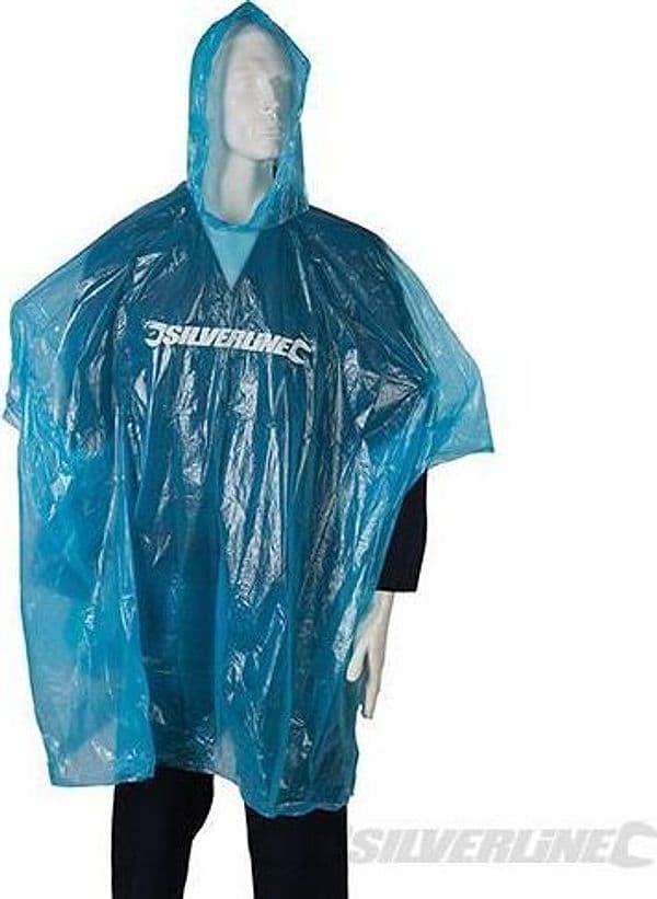 Poncho impermeabile per emergenze piegabile taglia unica Silverline