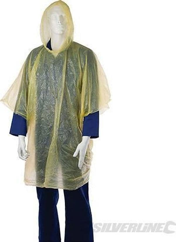 Poncho impermeabile per emergenze piegabile taglia unica Silverline Silverline