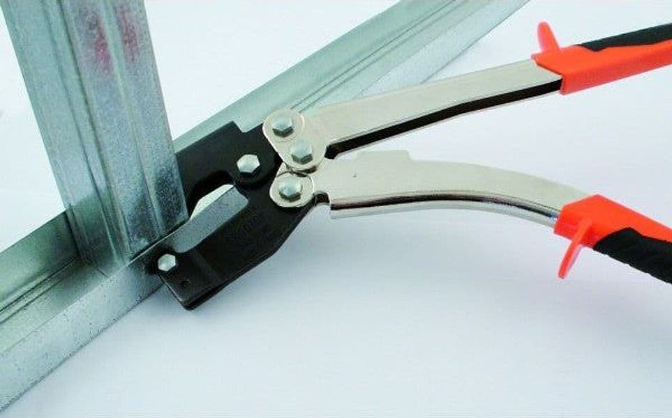 Pinza EDMA punzonatrice 1mm per alluminio profili cartongesso prezzo Edma