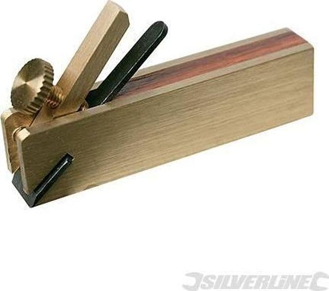 Pialla a mano 72 mm in ottone e legno lama anteriore Silverline