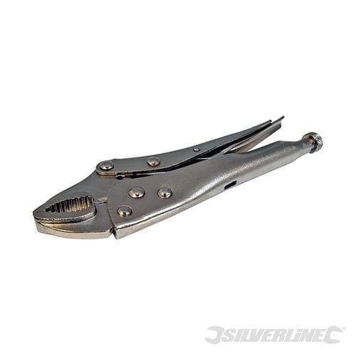 Pinza autobloccante Silverline grip morsetto morsa 180mm in acciaio Professionale