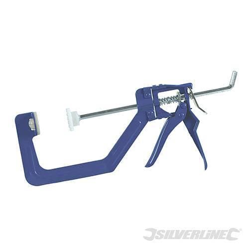Pinza morsetto Silverline a una mano 150mm in acciaio ganasce in plastica Prezzo