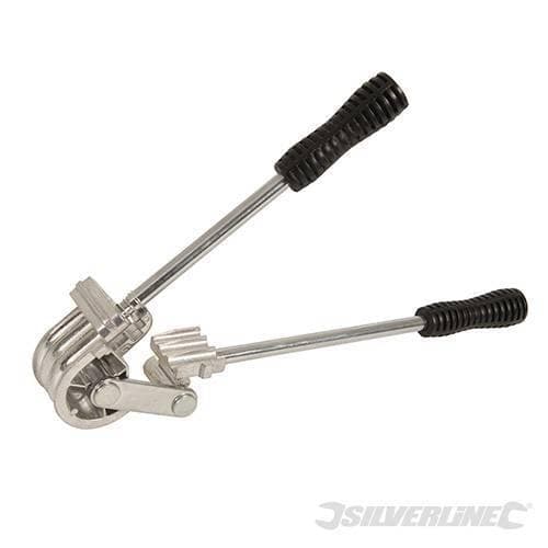 Piegatubi curvatubi in acciaio per tubi in rame idraulica Silverline 8-12 mm