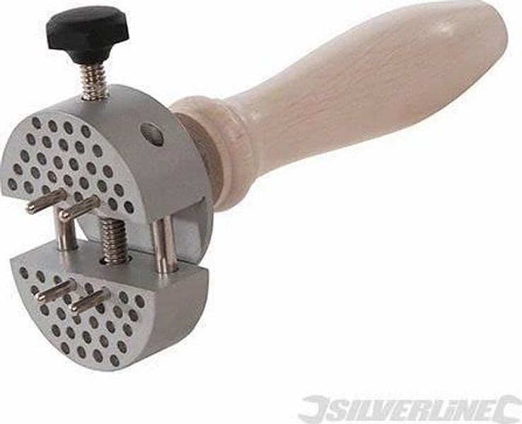 Mini morsa per artigianato con manico rimovibile 21 mm Silverline