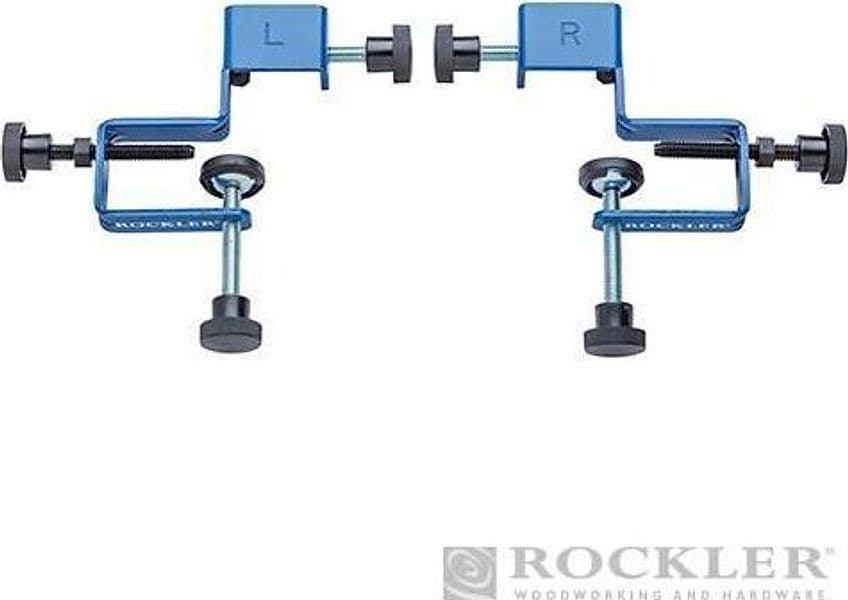Morsetto guida con fermi di foratura per tavole frontali di cassetti Rockler