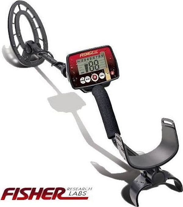 Metal Detector Fisher F22 piastra 9" Ricerca oro argento metalli e monete Fisher