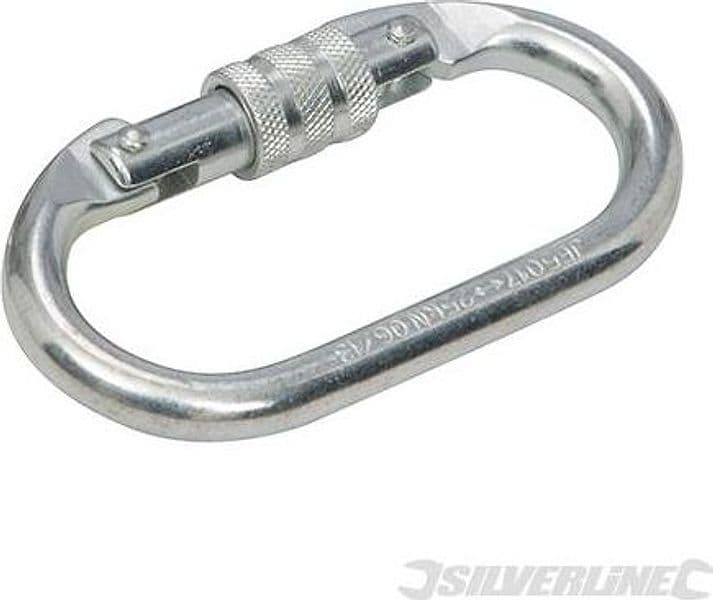 Moschettone a ghiera in acciaio avvitabile 19 mm Silverline