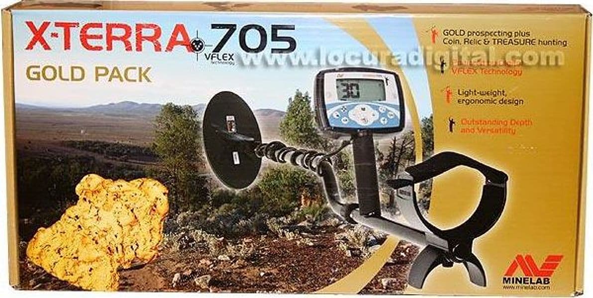 Metal detector x-terra 705 Gold per ricerca oro metalli monete Gold detector Minelab x terra 705 Gold Minelab