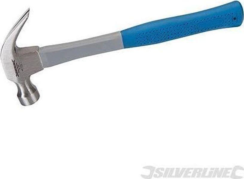 Martello Silverline carpentiere testa in acciaio copertura in gomma 450 g Offerta