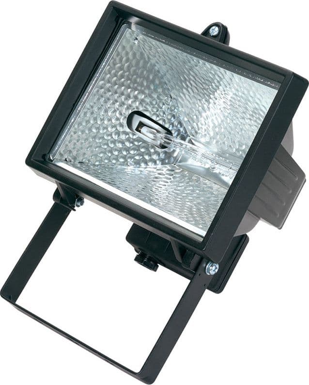 Lampada faro per esterno luce alogena 230V 400W in allumino + lampada alogena Draper tools