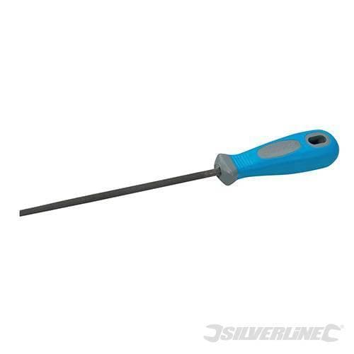 Lima doppio taglio spatola piatta punta sferica leviga pulisce 250 mm originale Silverline