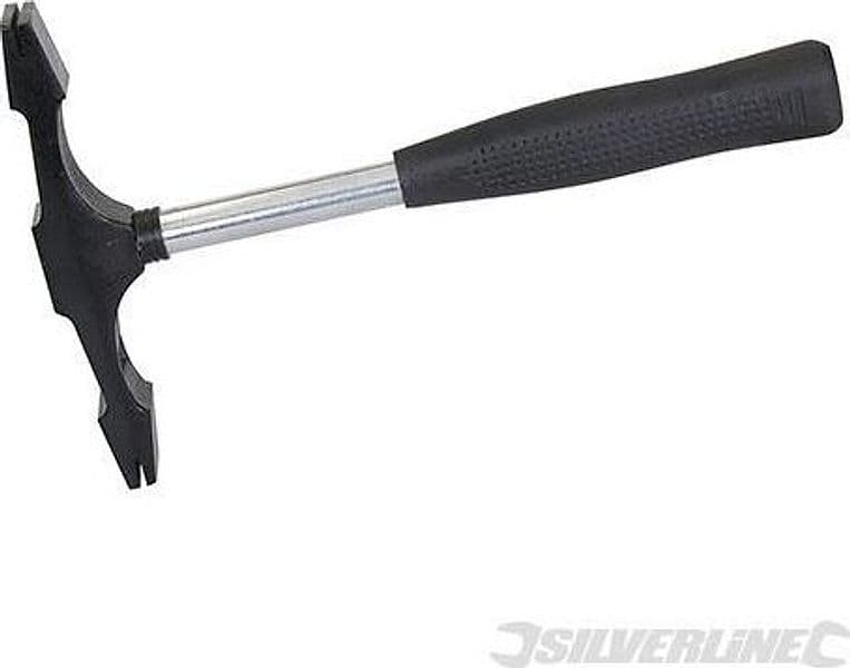 Martello scrostatore Silverline a doppia testa + Set di gramoli 3pz. Silverline