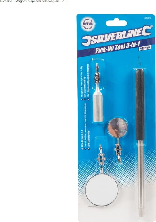 Magnete con specchi telescopici 3 in 1 Silverline 800mm Silverline