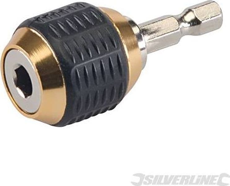 Mandrino punta cambio rapido per avvitatore attacco esagonale 1/4" Silverline
