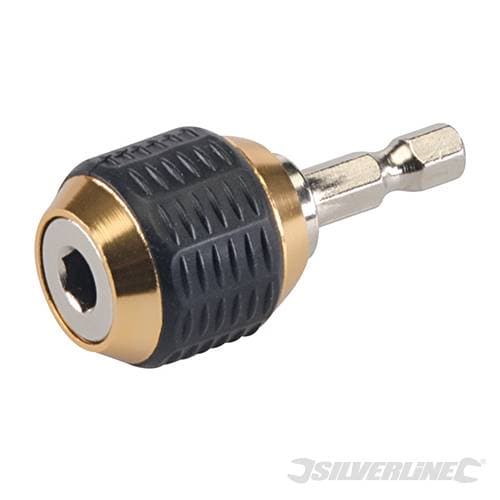 Mandrino punta cambio rapido per avvitatore attacco esagonale 1/4" Silverline