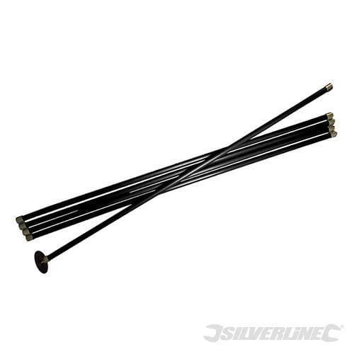 Manico per sturalavandini Silverline 7 pezzi adatto per spazzole Prezzo Silverline