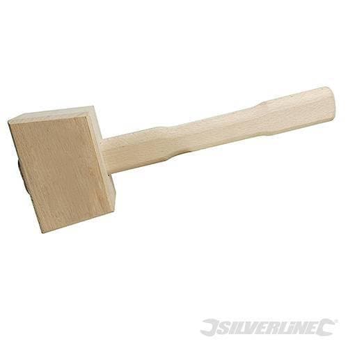 Martello mazzuola in legno falegnameria lunghezza 310mm Silverline