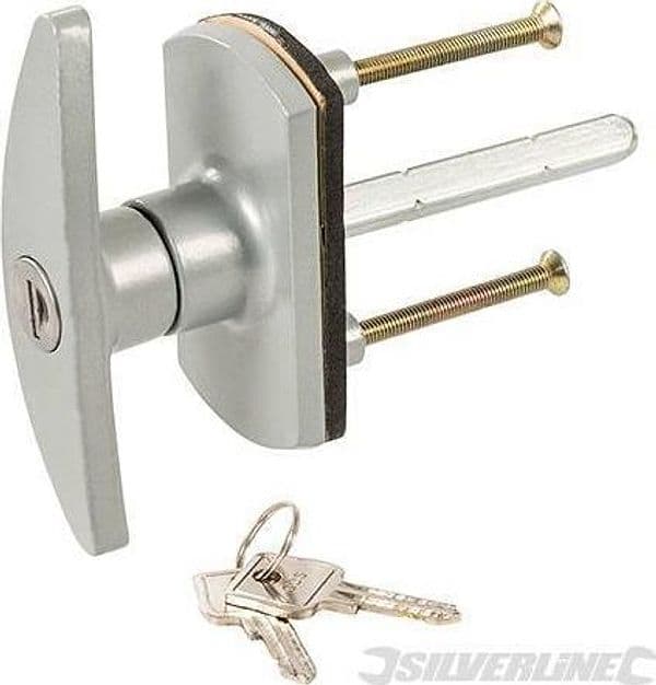 Maniglia con serratura per porta del garage diametro 75mm