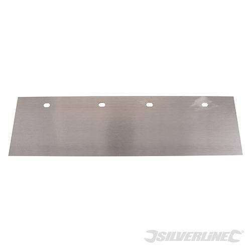 Lama in acciaio Silverline per raschietto pavimenti 400mm 4 fori Offerta