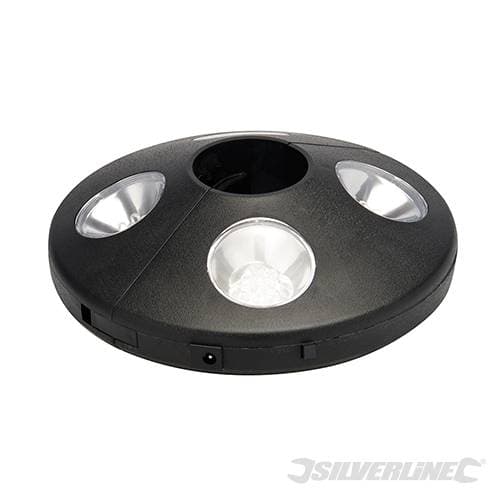 Lampada torcia 24 LED per ombrelloni terrazze balconi Silverline 100lumen