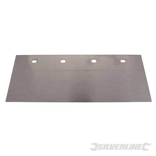 Lama in acciaio per raschietto pavimenti 300mm 4 fori Offerta Silverline
